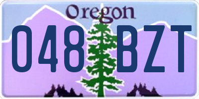 OR license plate 048BZT
