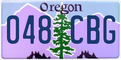 OR license plate 048CBG