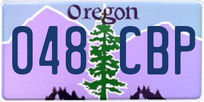 OR license plate 048CBP
