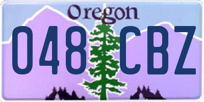OR license plate 048CBZ