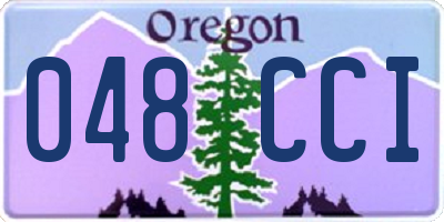 OR license plate 048CCI