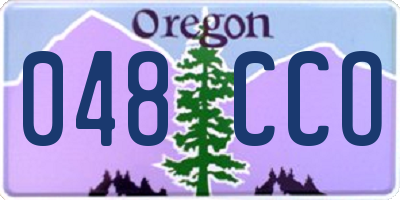 OR license plate 048CCO
