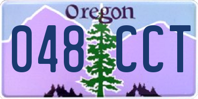 OR license plate 048CCT