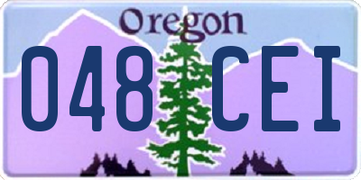 OR license plate 048CEI