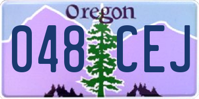 OR license plate 048CEJ