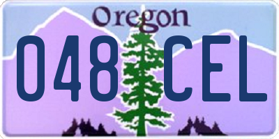 OR license plate 048CEL