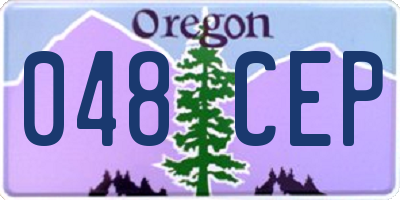 OR license plate 048CEP