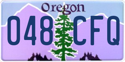 OR license plate 048CFQ