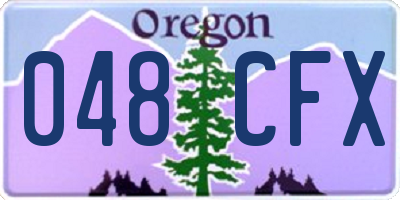 OR license plate 048CFX