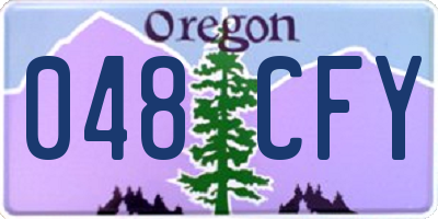 OR license plate 048CFY