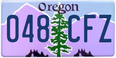 OR license plate 048CFZ