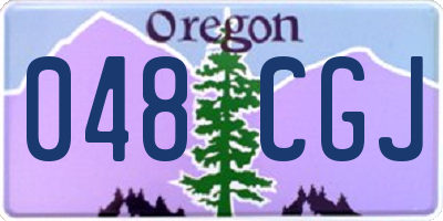 OR license plate 048CGJ