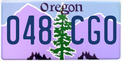 OR license plate 048CGO