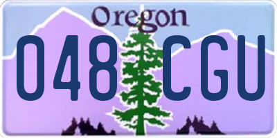OR license plate 048CGU