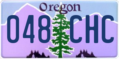 OR license plate 048CHC