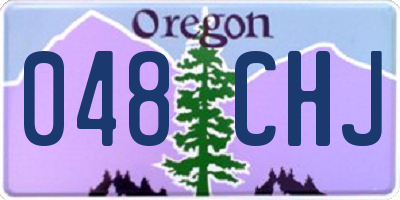 OR license plate 048CHJ