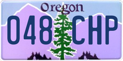 OR license plate 048CHP