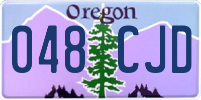 OR license plate 048CJD