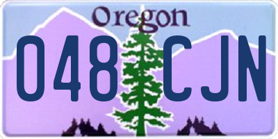 OR license plate 048CJN