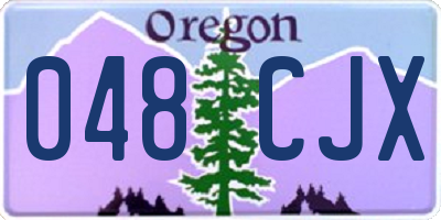 OR license plate 048CJX