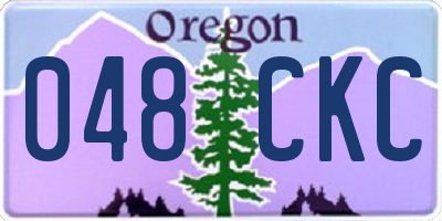 OR license plate 048CKC
