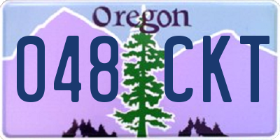 OR license plate 048CKT