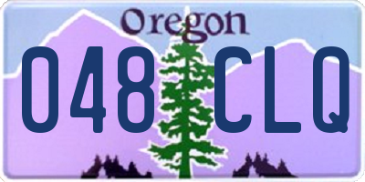OR license plate 048CLQ