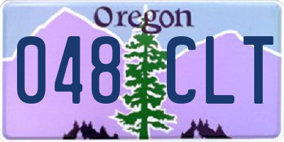 OR license plate 048CLT