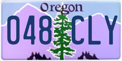 OR license plate 048CLY