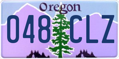 OR license plate 048CLZ