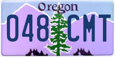 OR license plate 048CMT