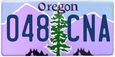 OR license plate 048CNA