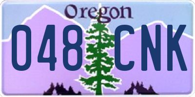 OR license plate 048CNK