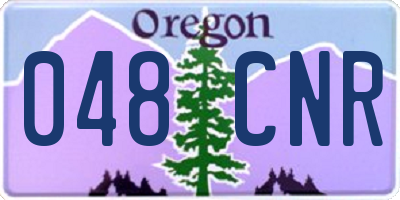 OR license plate 048CNR