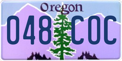 OR license plate 048COC