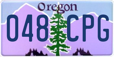 OR license plate 048CPG