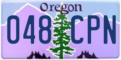 OR license plate 048CPN
