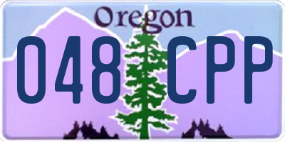 OR license plate 048CPP