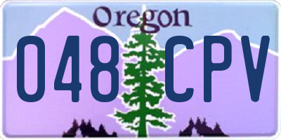 OR license plate 048CPV