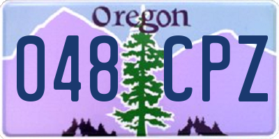 OR license plate 048CPZ