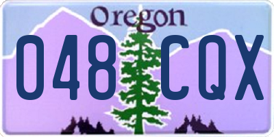 OR license plate 048CQX