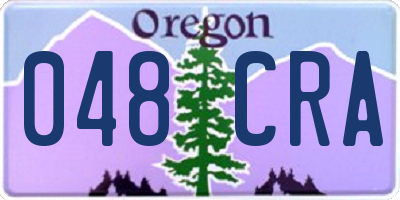 OR license plate 048CRA
