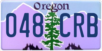OR license plate 048CRB