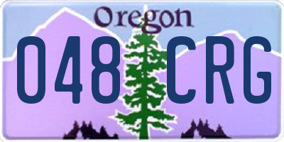 OR license plate 048CRG