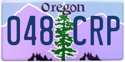 OR license plate 048CRP