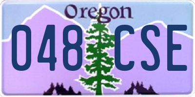 OR license plate 048CSE