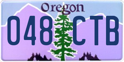 OR license plate 048CTB
