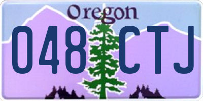 OR license plate 048CTJ