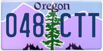 OR license plate 048CTT