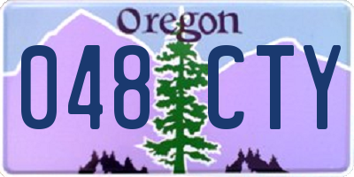 OR license plate 048CTY